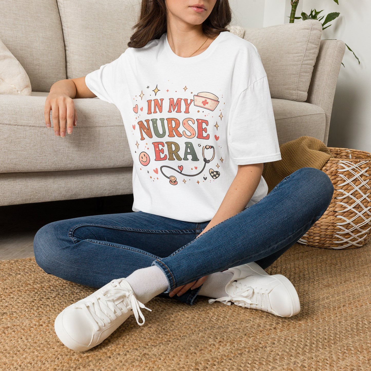Nurse Era Graphic T-Shirt — Cute Nursing Gift Tee ("In My Nurse Era")