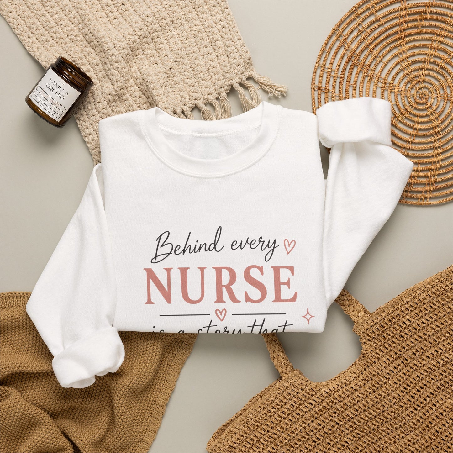 Behind Every Strong Nurse | Comfort Colors Nurse T-Shirt