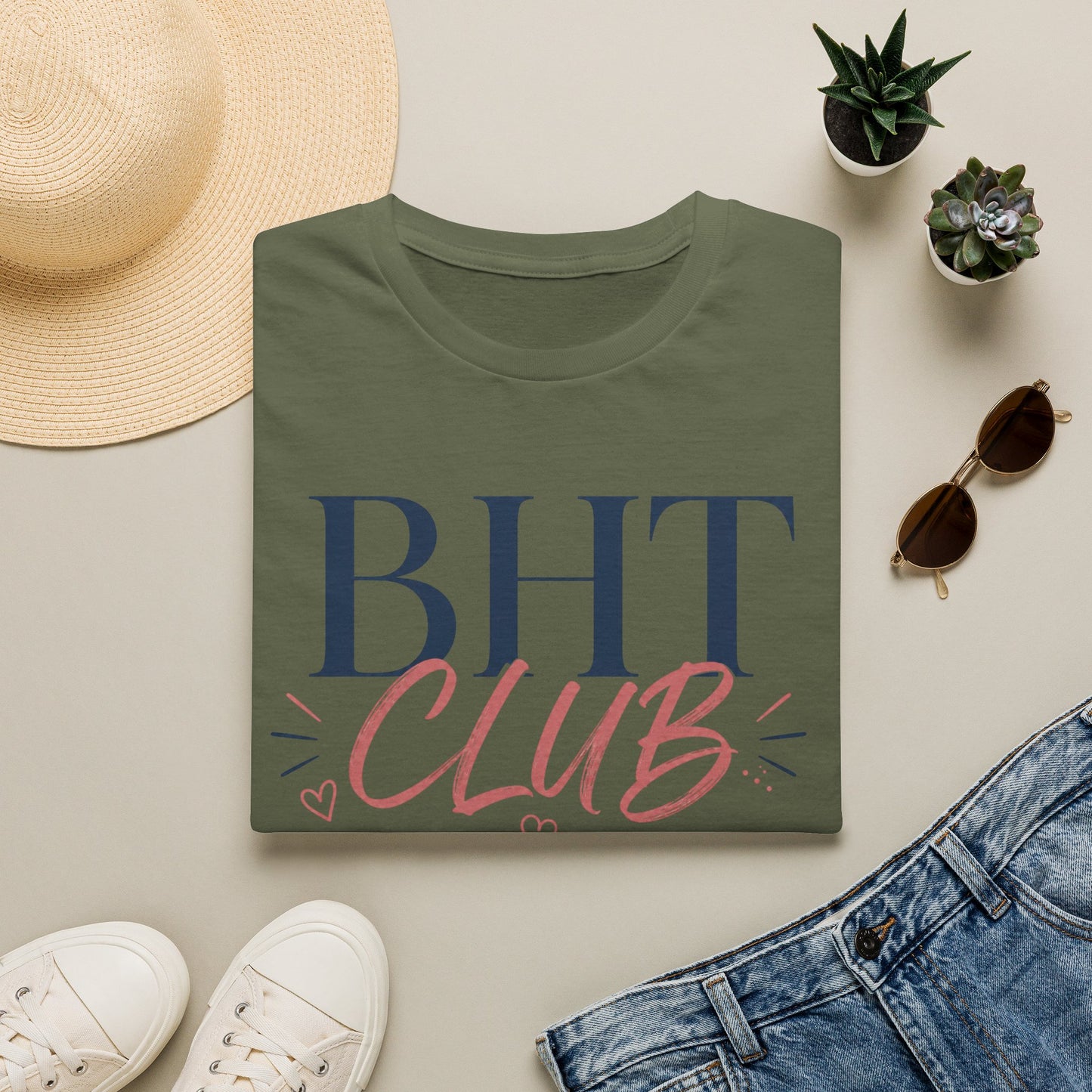 BHT Club Graphic T-Shirt — Casual Matching Tee for Besties