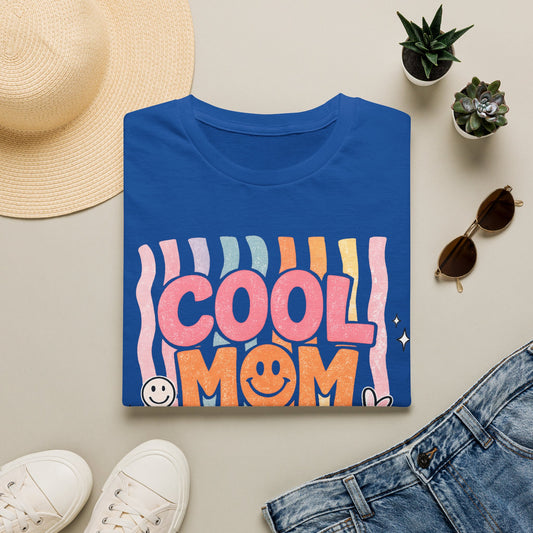Cool Mom Club T-Shirt — Retro Smiley Mom Tee ("Cool Mom Club")