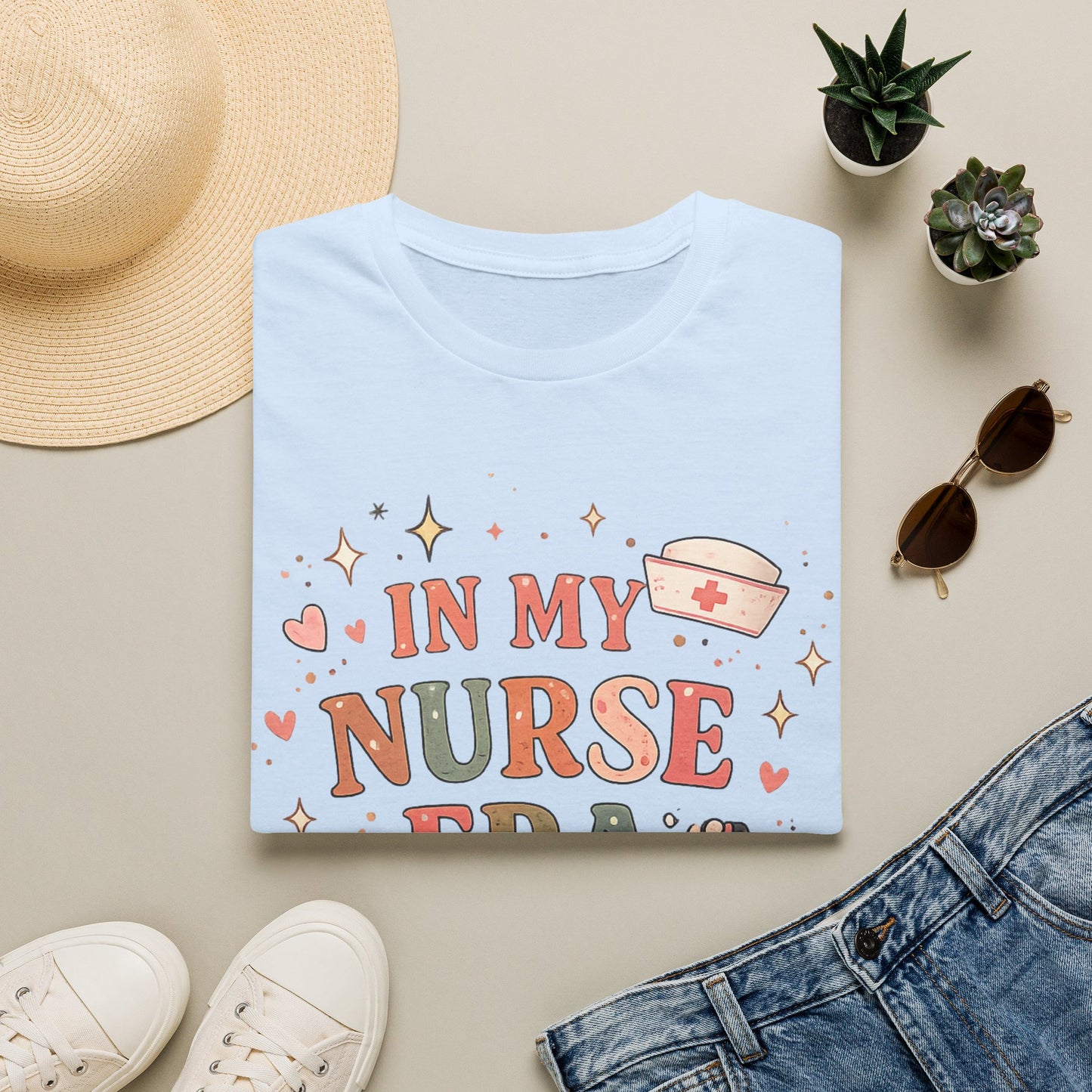 Nurse Era Graphic T-Shirt — Cute Nursing Gift Tee ("In My Nurse Era")
