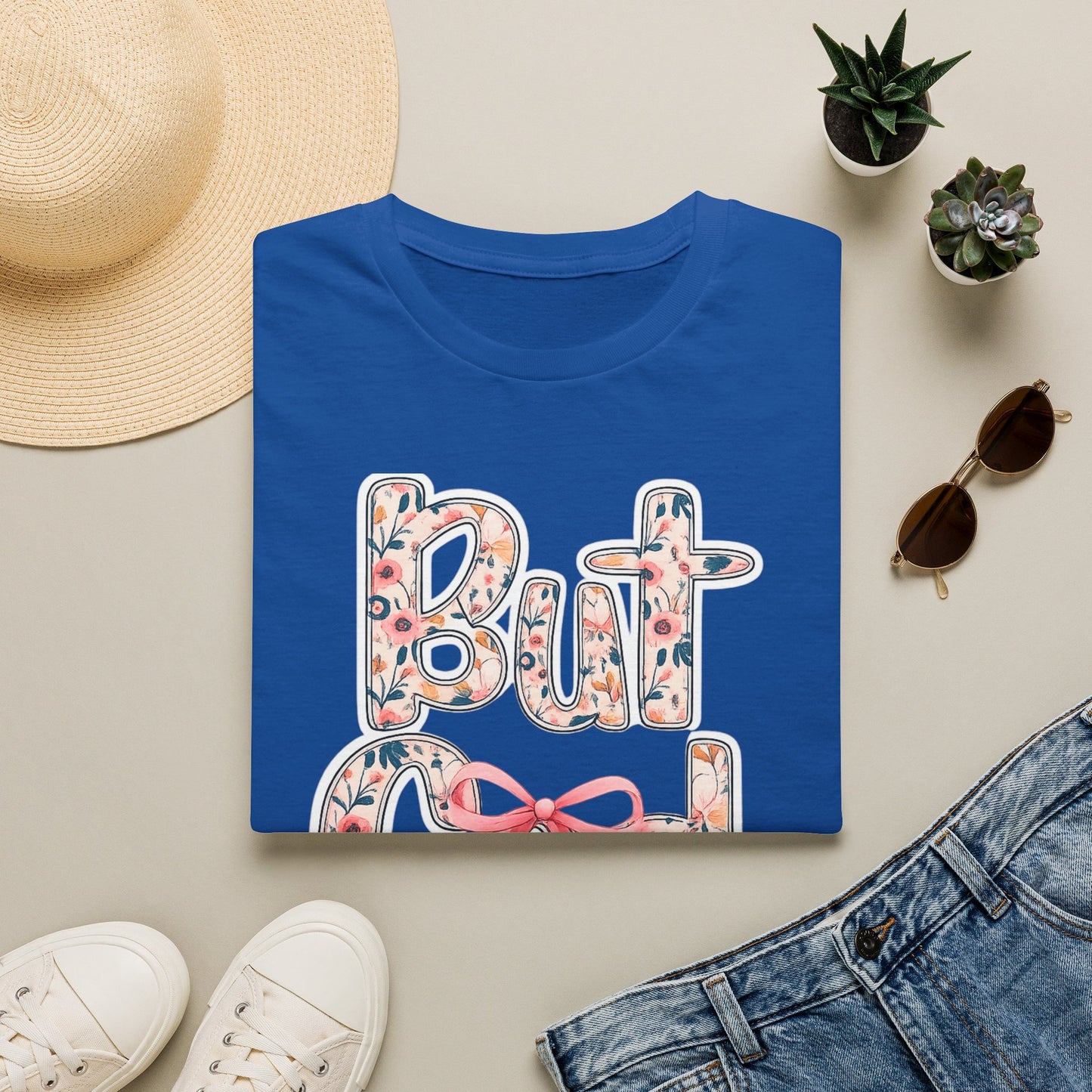 Floral 'But God' T-Shirt — Inspirational Christian Graphic Tee