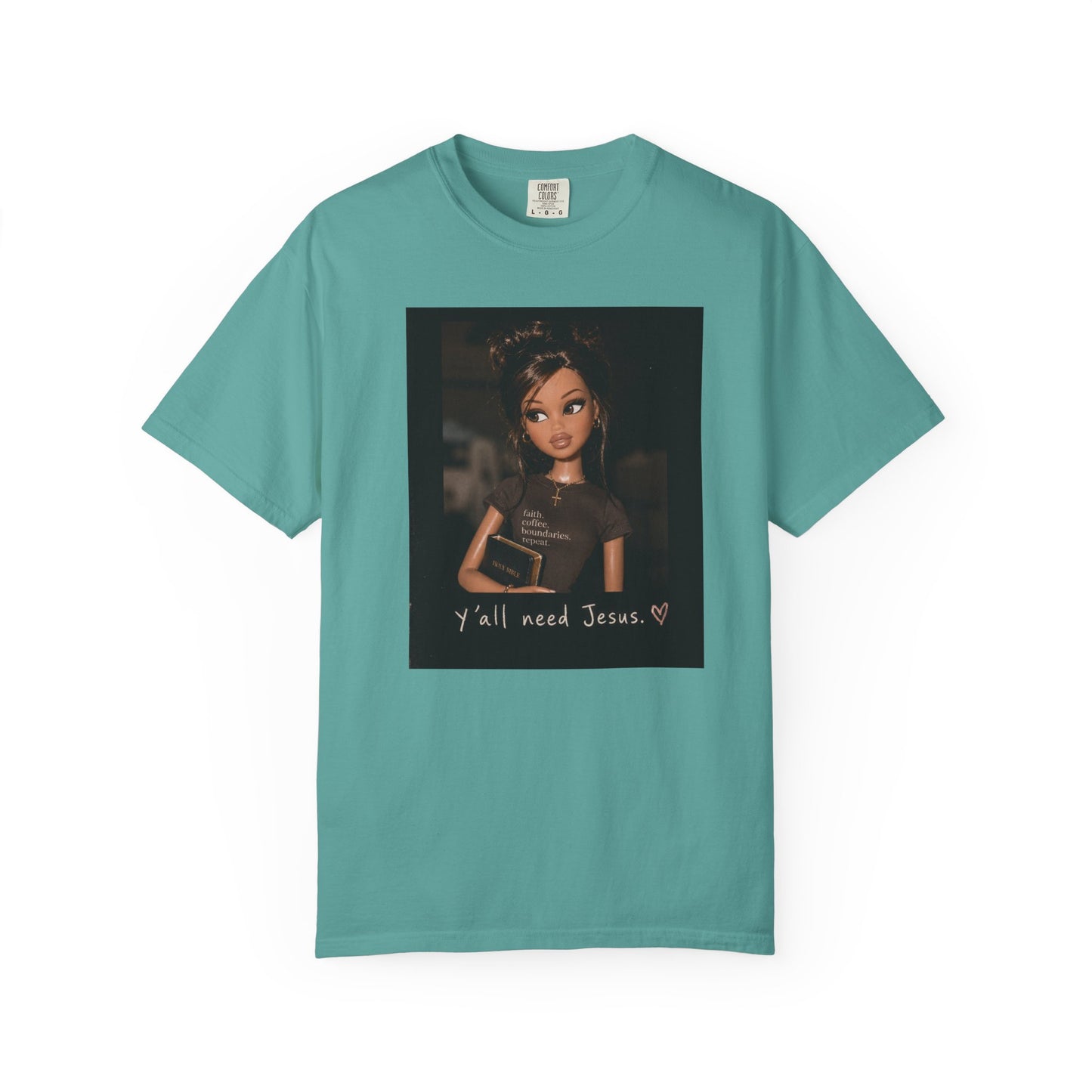 T-Shirt — 'Y'all Need Jesus' Doll Graphic Tee