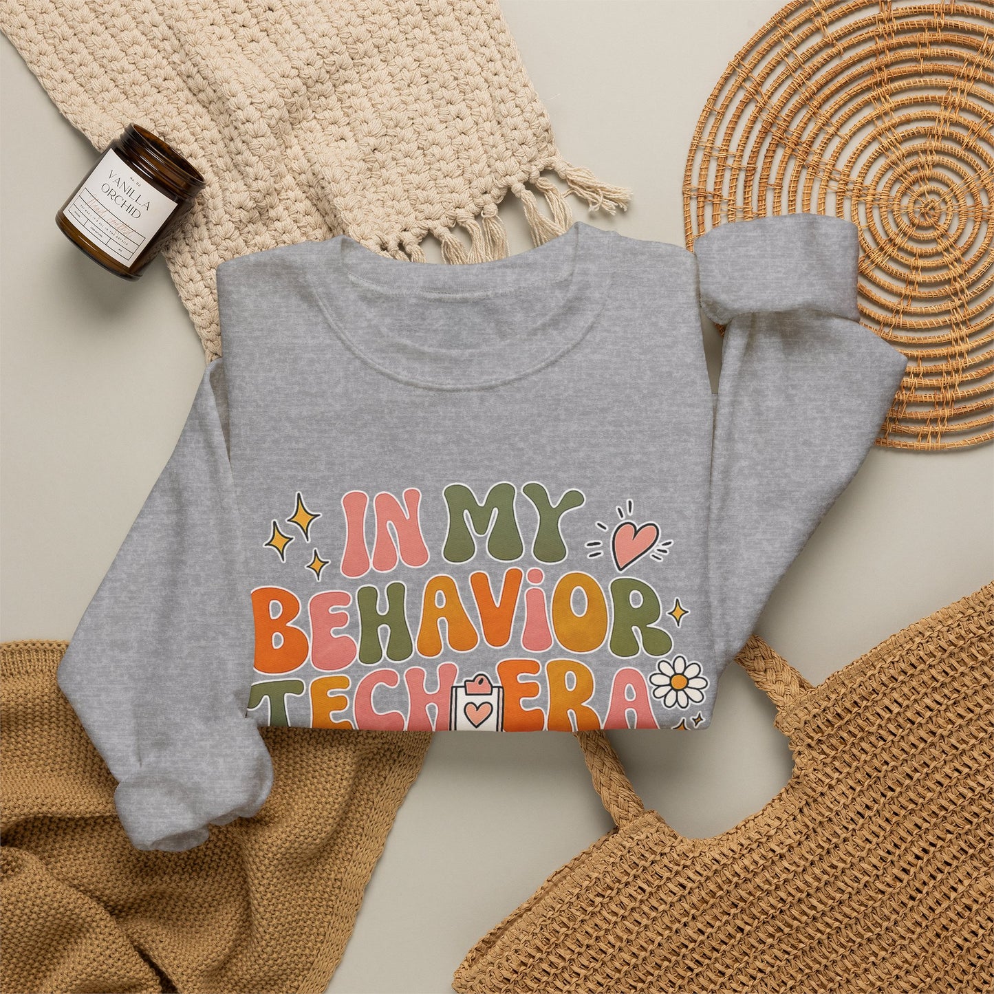 Behavior Tech Teacher Crewneck Sweatshirt — "In My Behavior Tech Era"