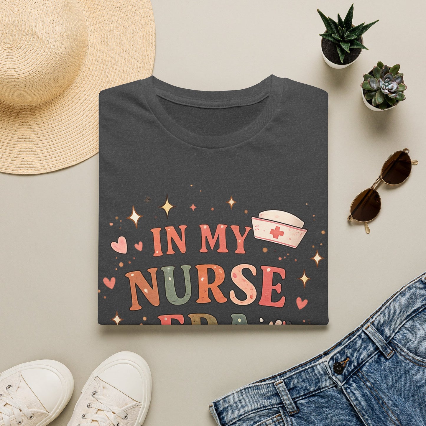 Nurse Era Graphic T-Shirt — Cute Nursing Gift Tee ("In My Nurse Era")