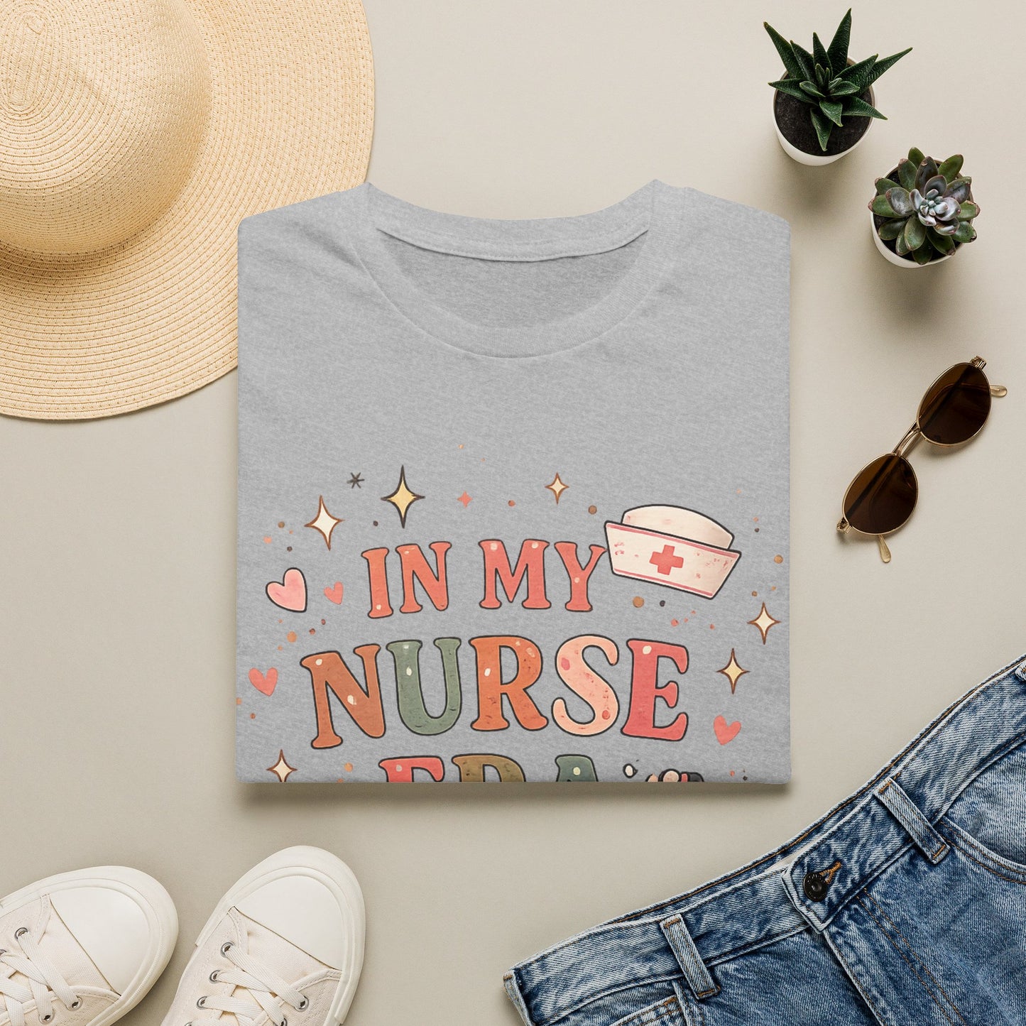 Nurse Era Graphic T-Shirt — Cute Nursing Gift Tee ("In My Nurse Era")