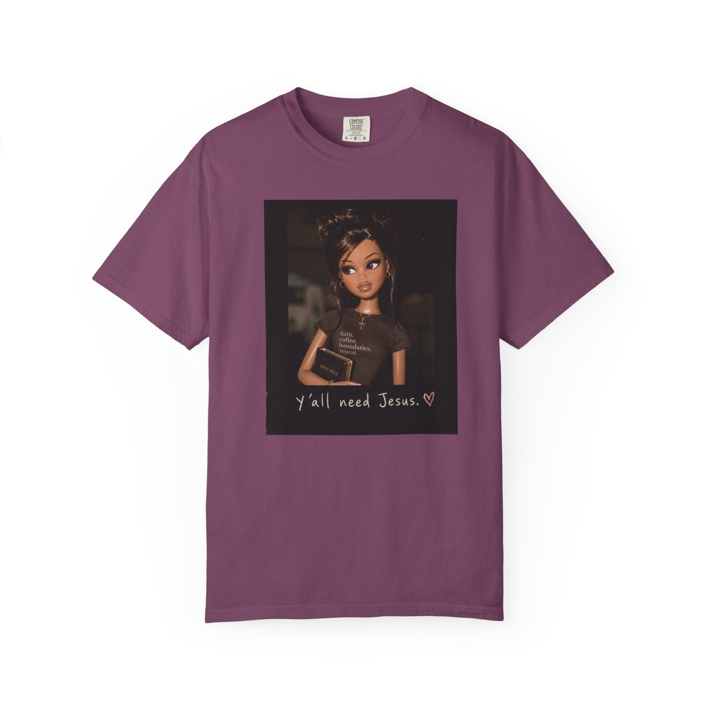 T-Shirt — 'Y'all Need Jesus' Doll Graphic Tee