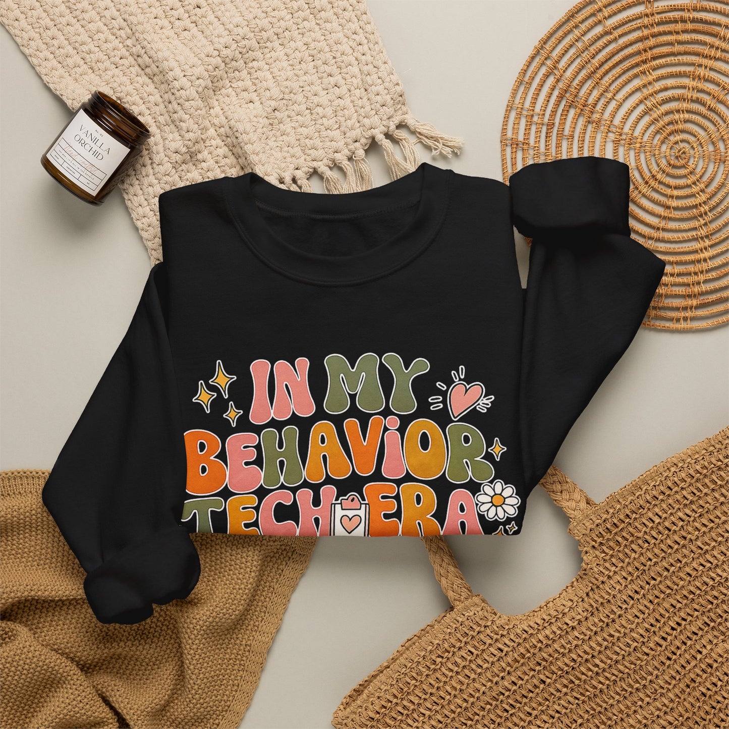 Behavior Tech Teacher Crewneck Sweatshirt — "In My Behavior Tech Era"