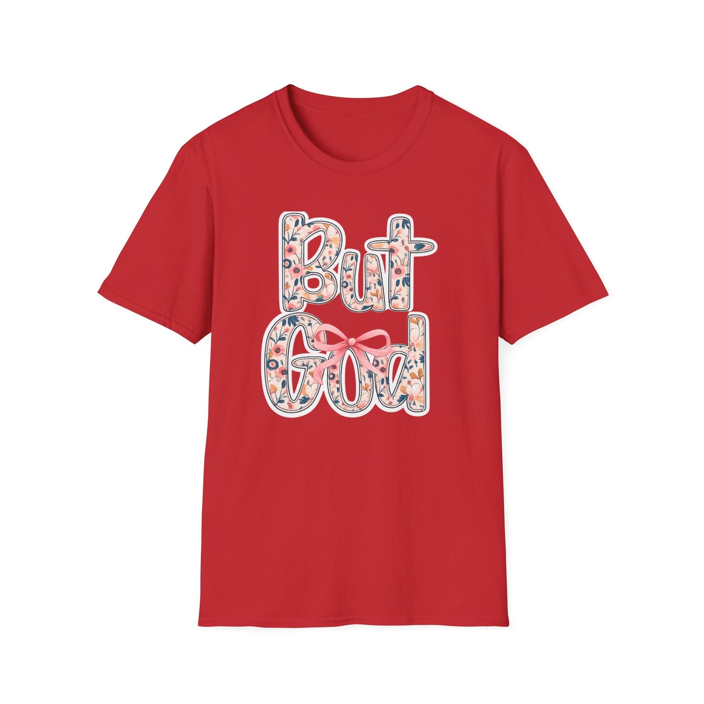 Floral 'But God' T-Shirt — Inspirational Christian Graphic Tee