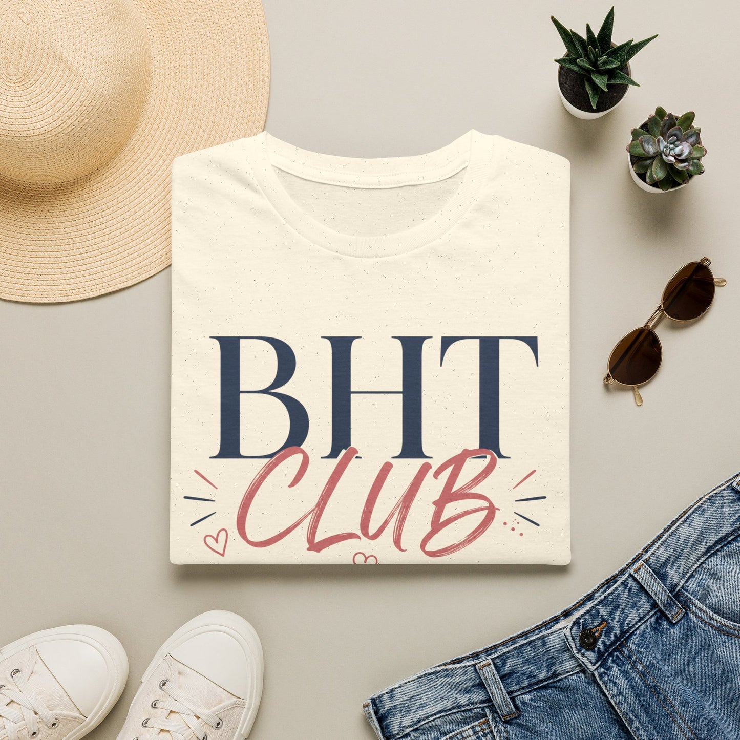 BHT Club Graphic T-Shirt — Casual Matching Tee for Besties