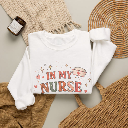 Nurse Era Sweatshirt — "In My Nurse Era" Cozy Crewneck for Nurses