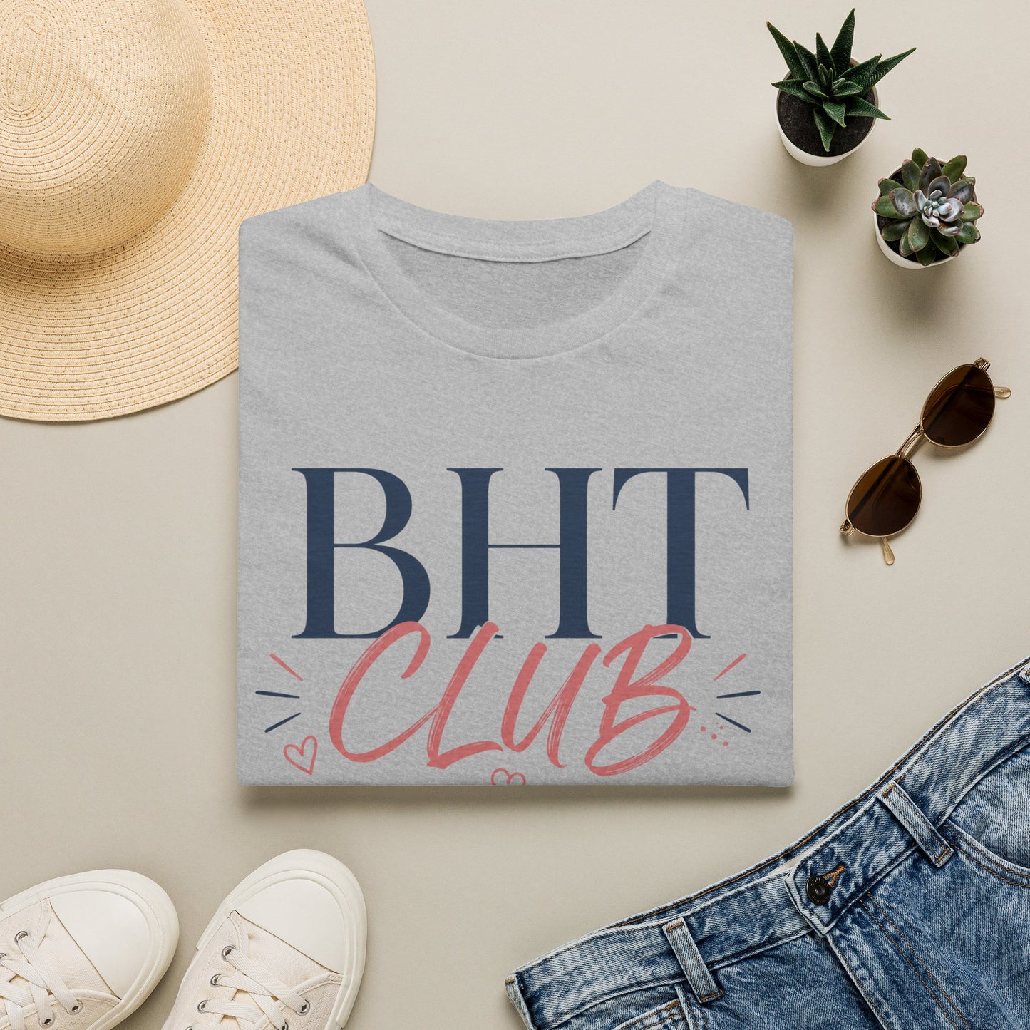 BHT Club Graphic T-Shirt — Casual Matching Tee for Besties