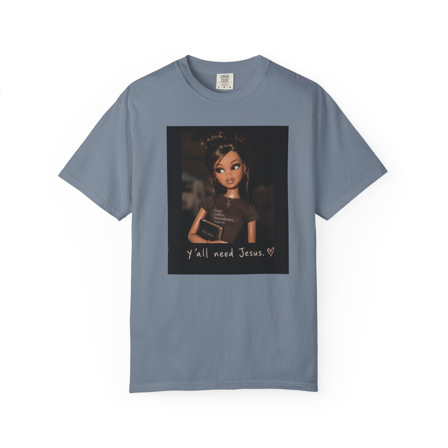 T-Shirt — 'Y'all Need Jesus' Doll Graphic Tee