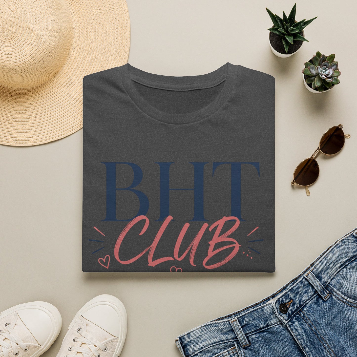 BHT Club Graphic T-Shirt — Casual Matching Tee for Besties