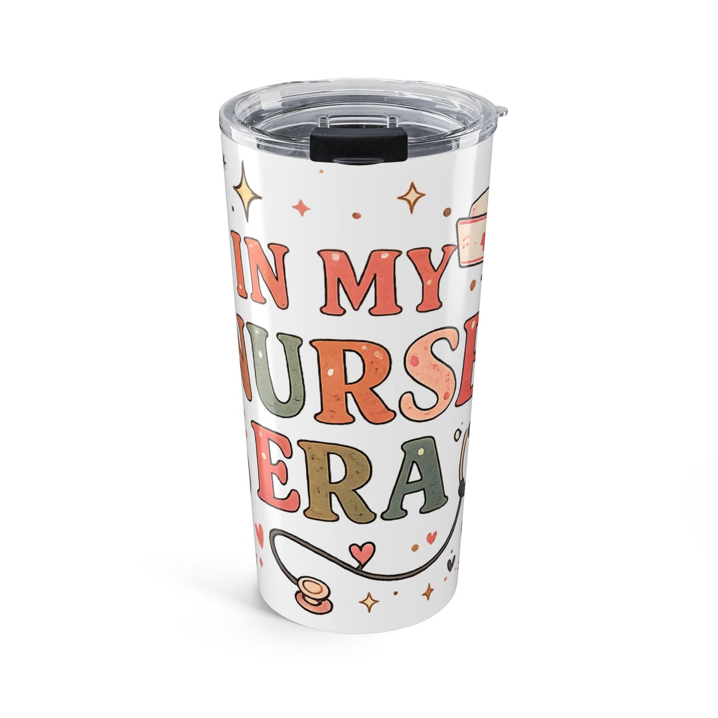 20oz Nurse Tumbler – "In My Nurse Era" Stainless Travel Cup, Cute Medical Gifts for Nurses