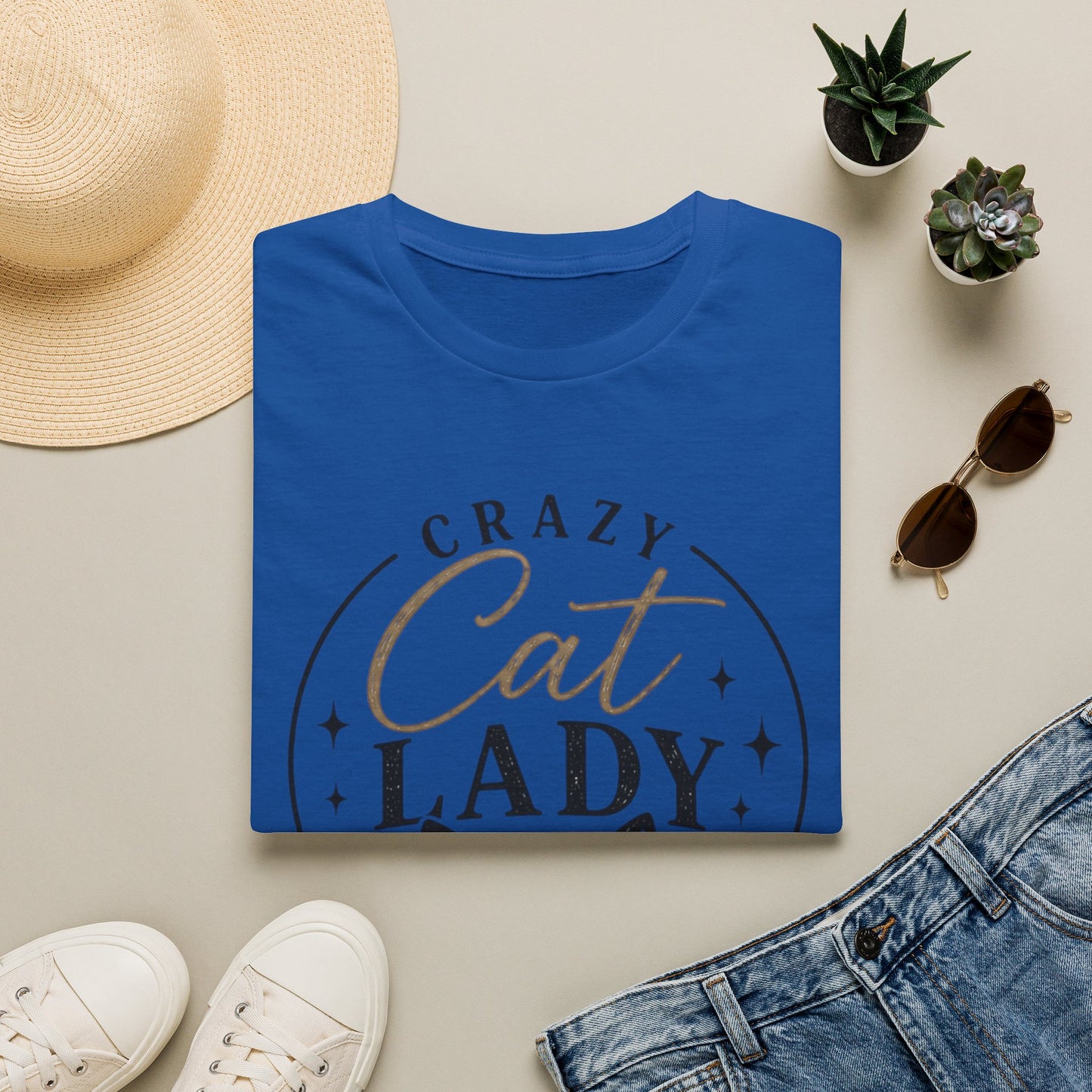 Crazy Cat Lady T-Shirt — Cute Black Cat Graphic Tee