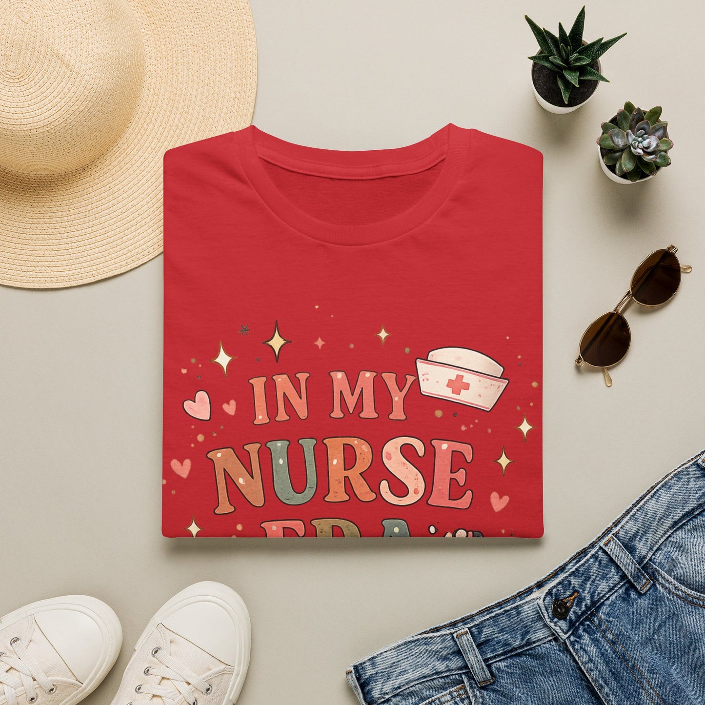 Nurse Era Graphic T-Shirt — Cute Nursing Gift Tee ("In My Nurse Era")