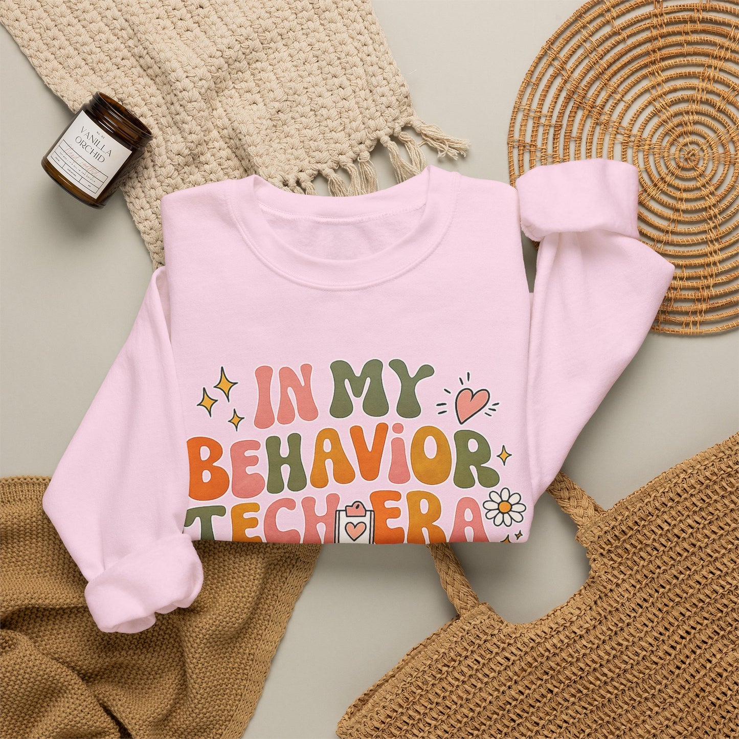 Behavior Tech Teacher Crewneck Sweatshirt — "In My Behavior Tech Era"