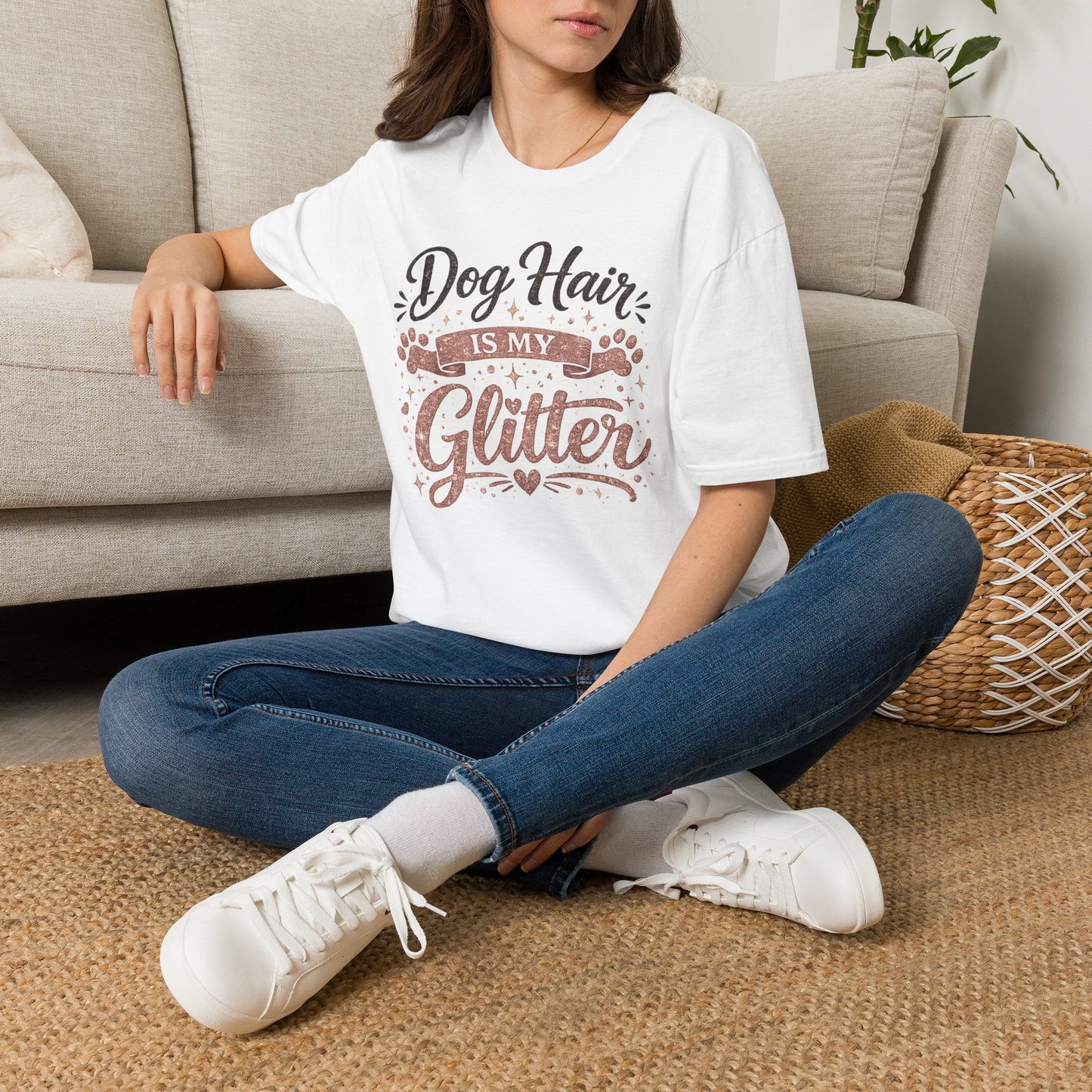 Dog Hair Is My Glitter T-Shirt — Funny Pet Lover Tee