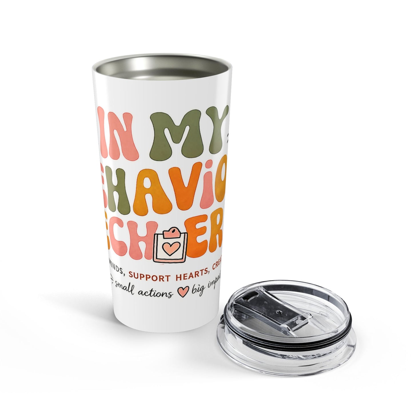 In My Behavior Tech Era 20 oz Stainless Steel Tumbler | Cute Behavioral Health Tech Gift | BHT Coffee Cup