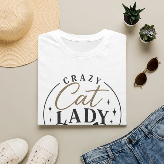 Crazy Cat Lady T-Shirt — Cute Black Cat Graphic Tee