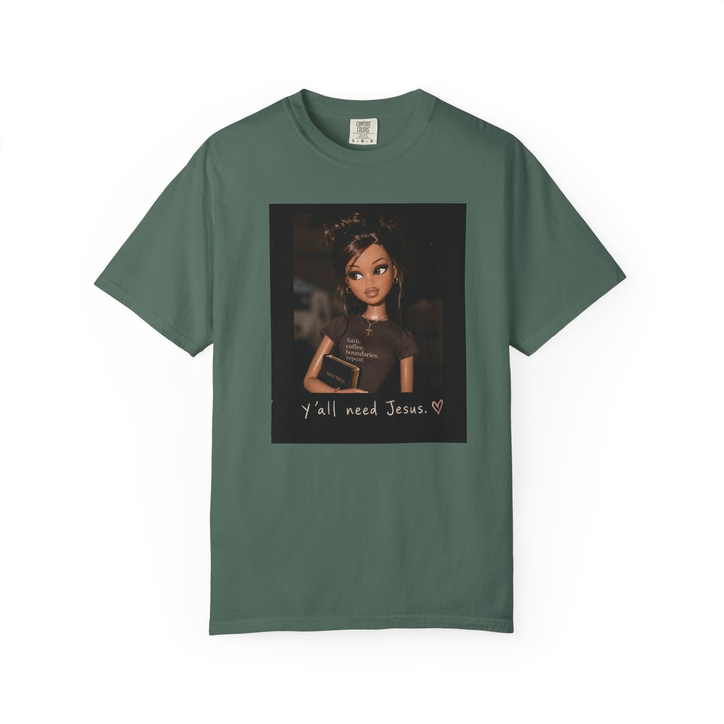 T-Shirt — 'Y'all Need Jesus' Doll Graphic Tee